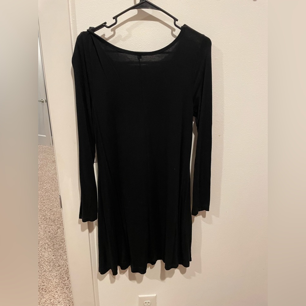 Plain black dress